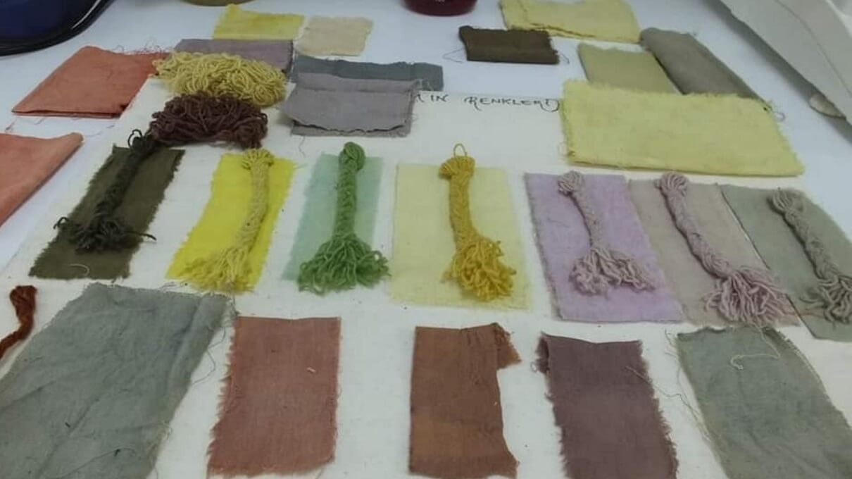  BAÇEM’de 30 çeşit bitkiden 60 ayrı renk boya elde edildi